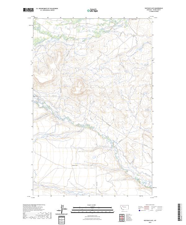 USGS Topographic Map – Watson Flats