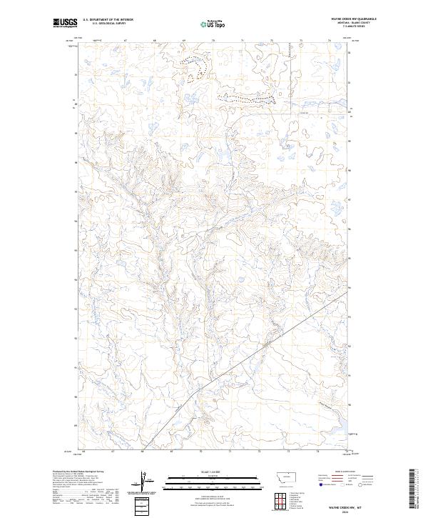 USGS Topographic Map – Wayne Creek NW