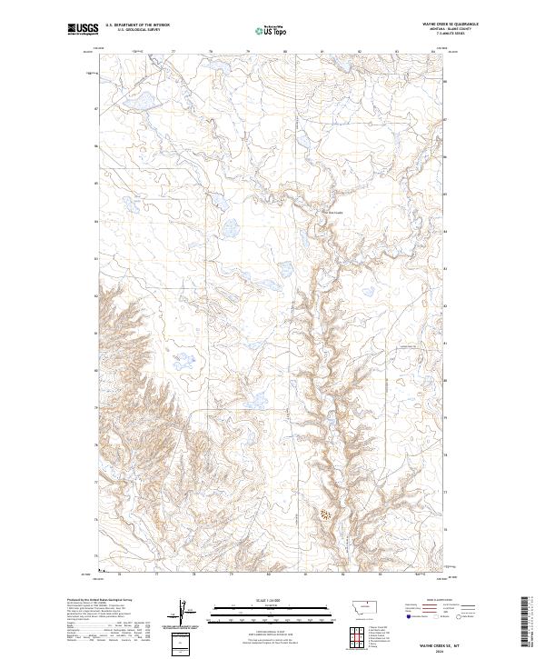 USGS Topographic Map – Wayne Creek SE