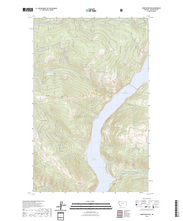 USGS Topographic Map – Webb Mountain