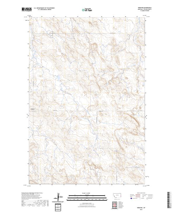 USGS Topographic Map – Webster