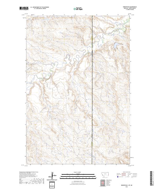 USGS Topographic Map – Webster NE