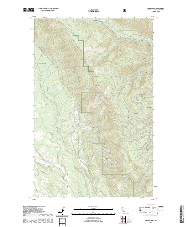 USGS Topographic Map – Werner Peak