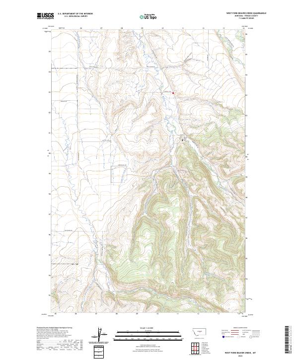 USGS Topographic Map – West Fork Beaver Creek