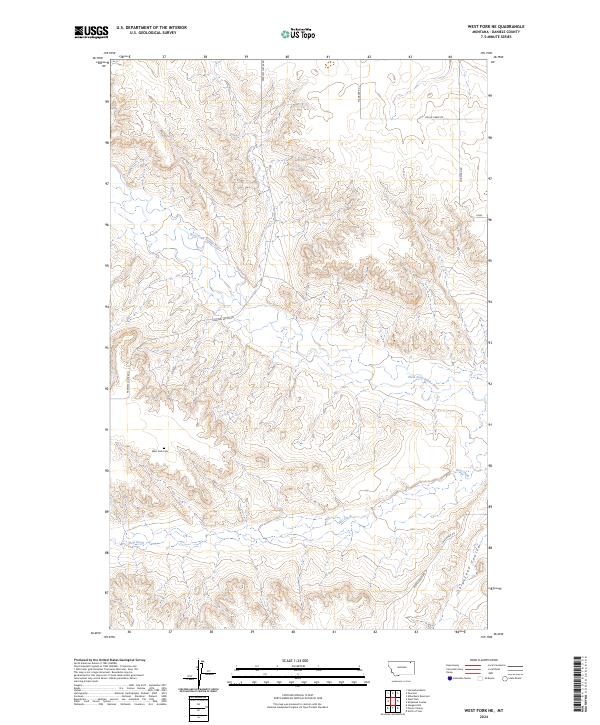 USGS Topographic Map – West Fork NE
