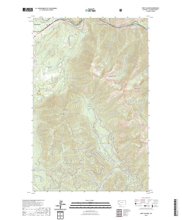 USGS Topographic Map – West Glacier
