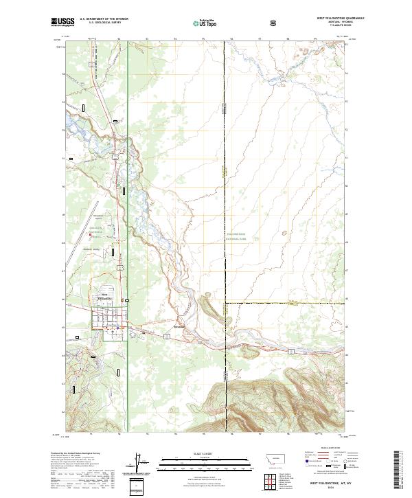 USGS Topographic Map – West Yellowstone