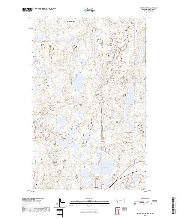 USGS Topographic Map – Westby North