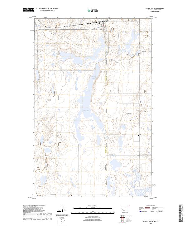 USGS Topographic Map – Westby South
