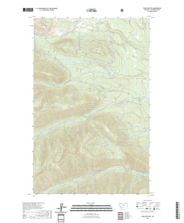 USGS Topographic Map – Whale Buttes