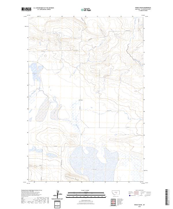 USGS Topographic Map – Wheat Basin