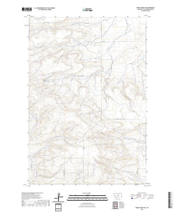 2024 Map of Wheat Basin SW, 2024 Print