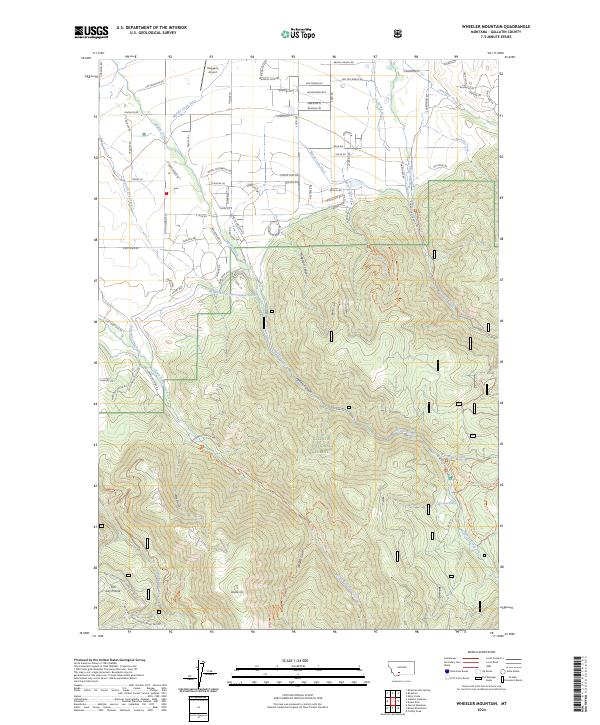 USGS Topographic Map – Wheeler Mountain