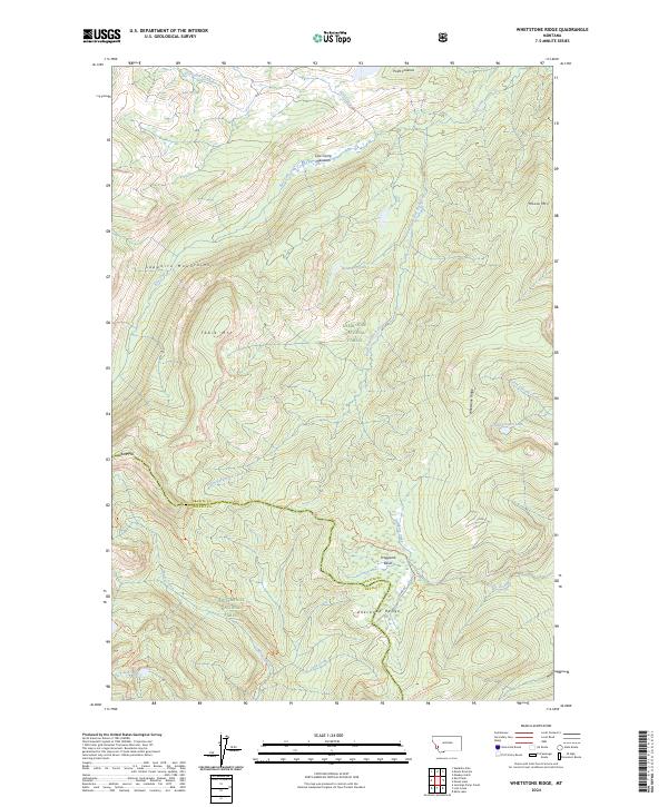 USGS Topographic Map – Whetstone Ridge