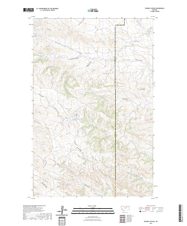 USGS Topographic Map – Whiskey Coulee