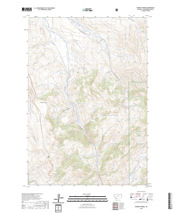 USGS Topographic Map – Whiskey Spring