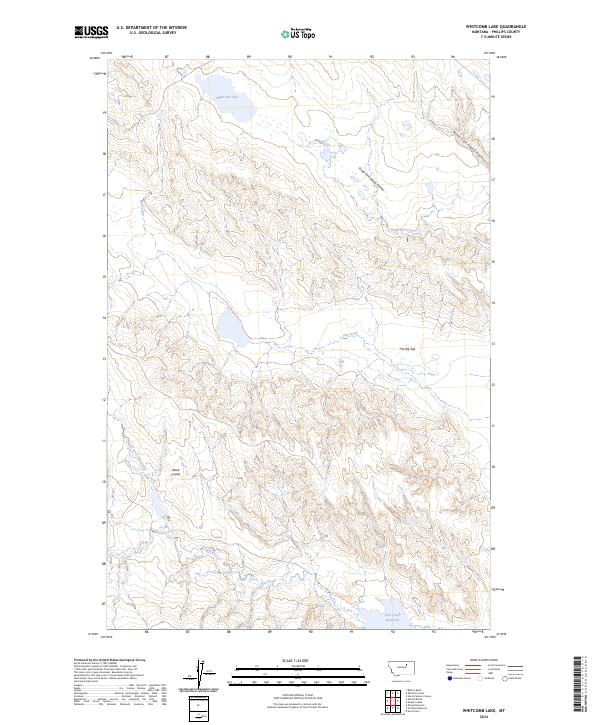 USGS Topographic Map – Whitcomb Lake