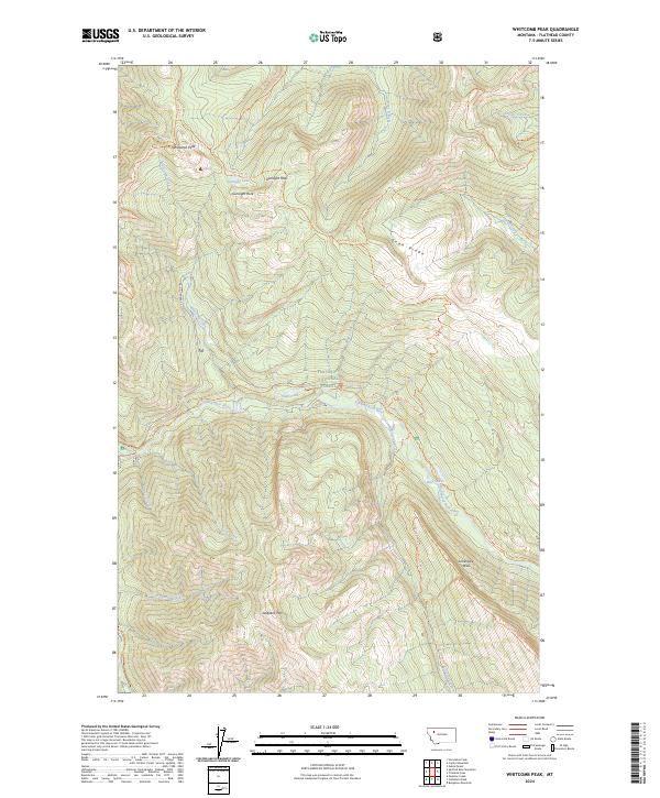 USGS Topographic Map – Whitcomb Peak