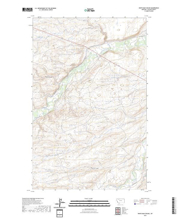 USGS Topographic Map – White Man Coulee