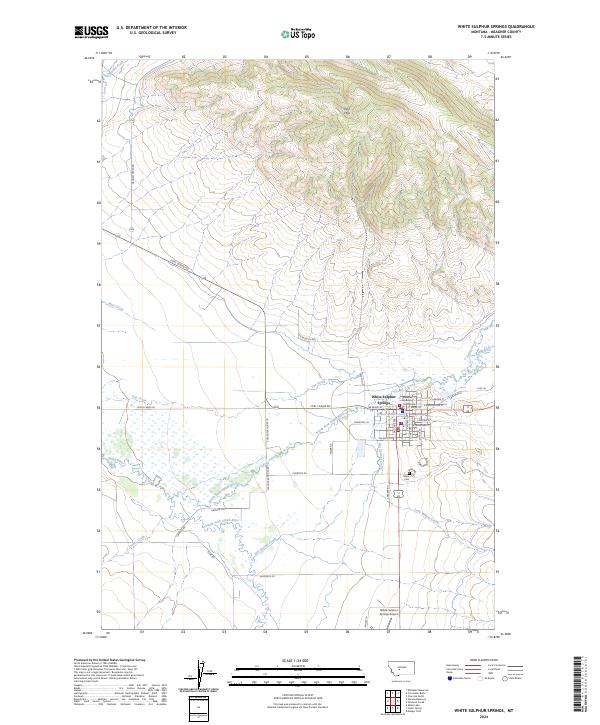 USGS Topographic Map – White Sulphur Springs