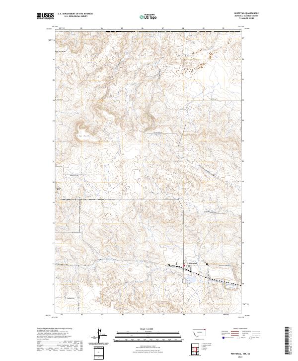 USGS Topographic Map – Whitetail