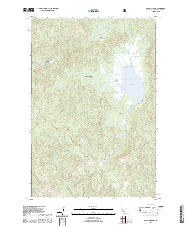 USGS Topographic Map – Whitetail Peak