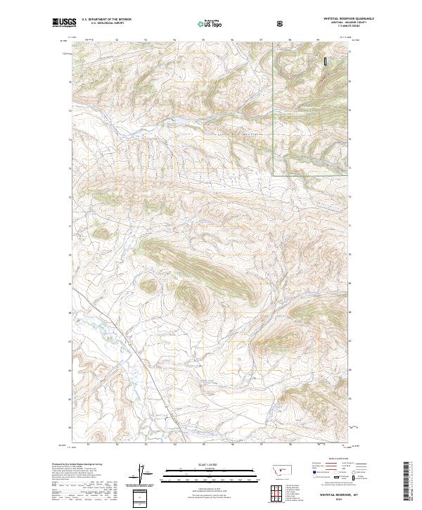 USGS Topographic Map – Whitetail Reservoir