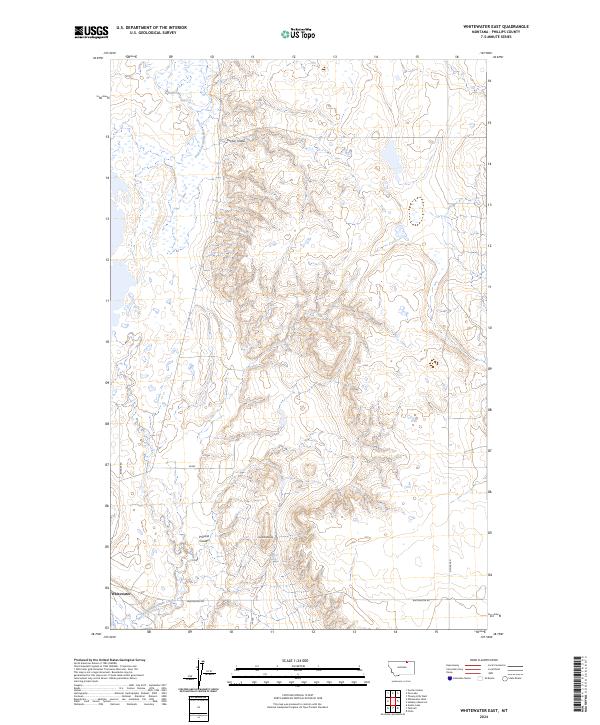 USGS Topographic Map – Whitewater East