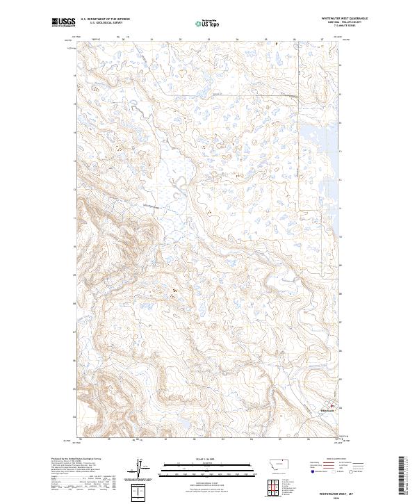 USGS Topographic Map – Whitewater West