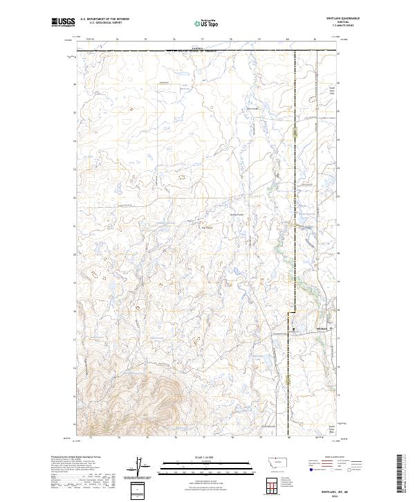 USGS Topographic Map – Whitlash