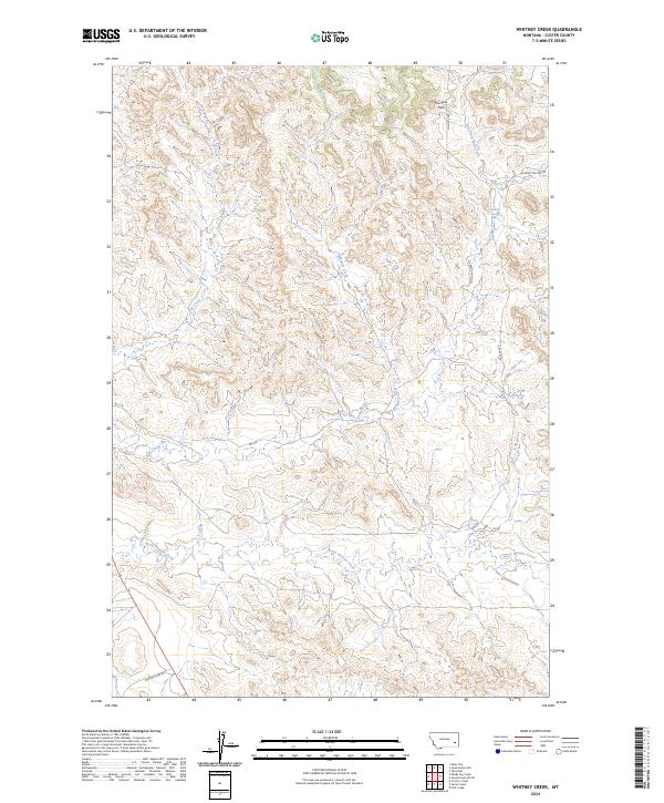 USGS Topographic Map – Whitney Creek