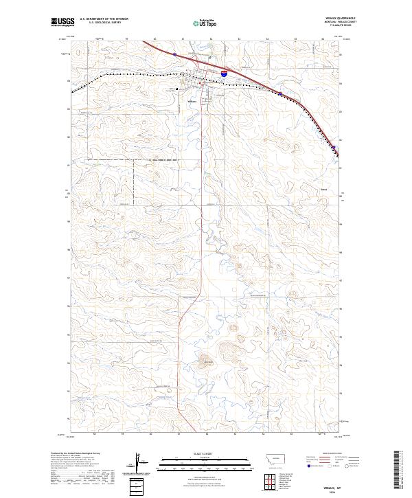 USGS Topographic Map – Wibaux