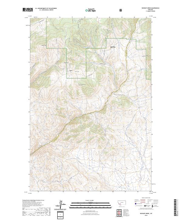 USGS Topographic Map – Wickiup Creek