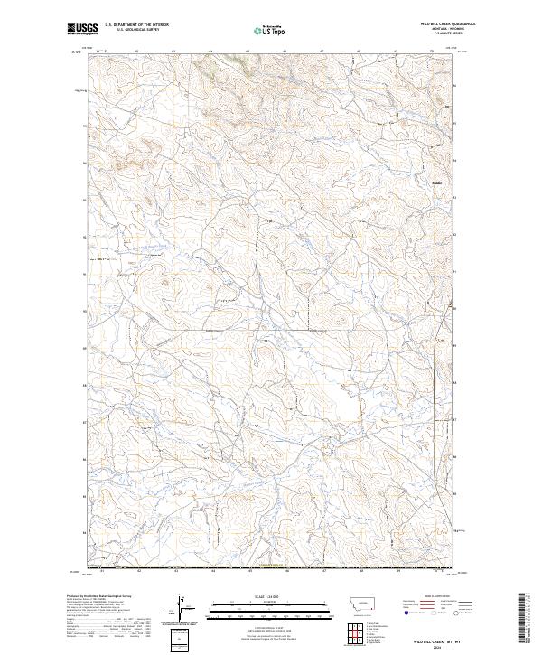 USGS Topographic Map – Wild Bill Creek