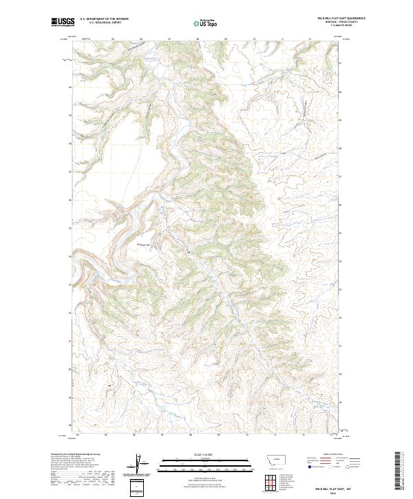 USGS Topographic Map – Wild Bill Flat East