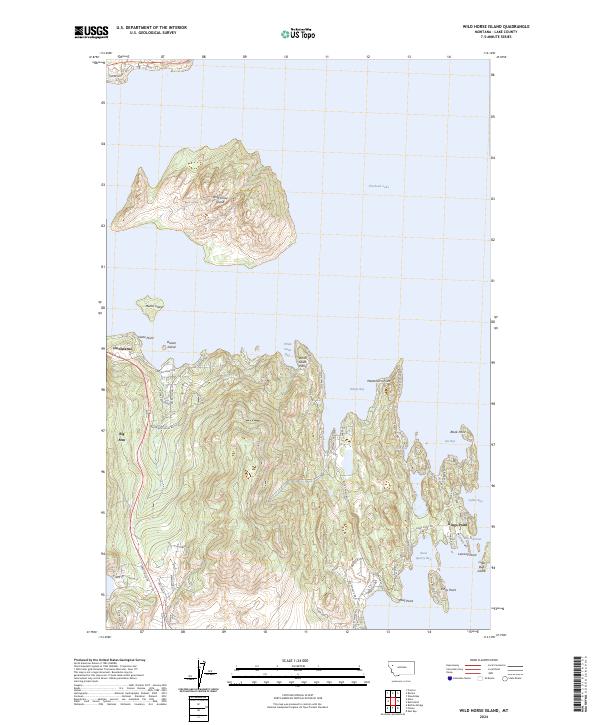 USGS Topographic Map – Wild Horse Island