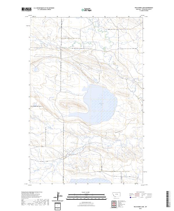 USGS Topographic Map – Wild Horse Lake
