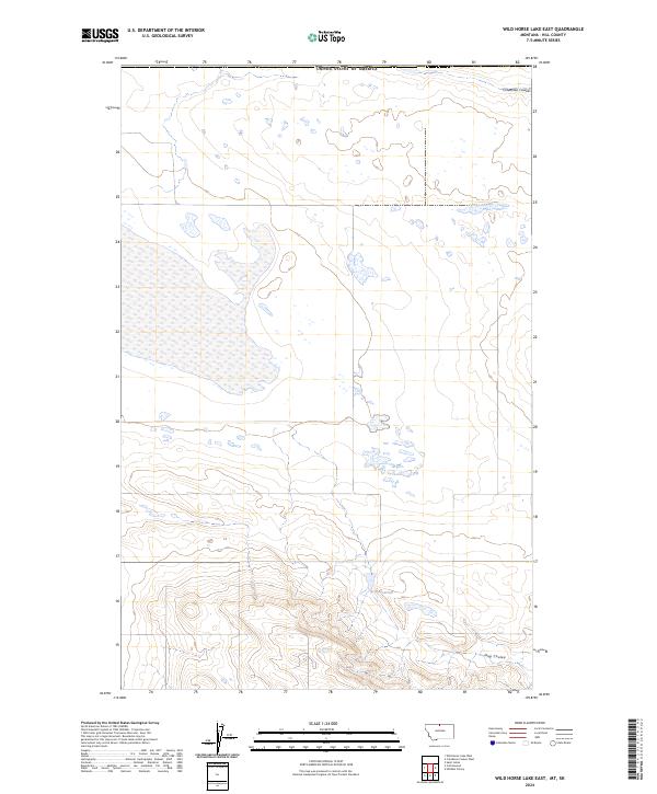 USGS Topographic Map – Wild Horse Lake East
