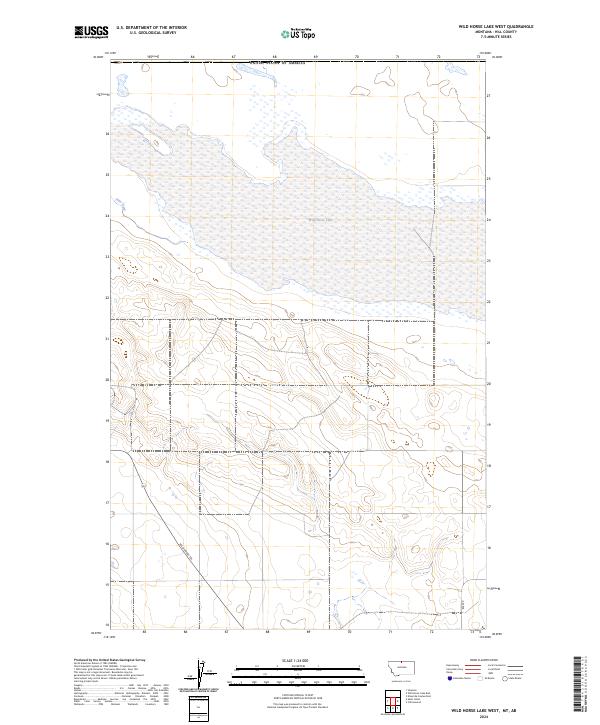 USGS Topographic Map – Wild Horse Lake West