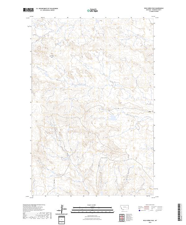 USGS Topographic Map – Wild Horse Pass