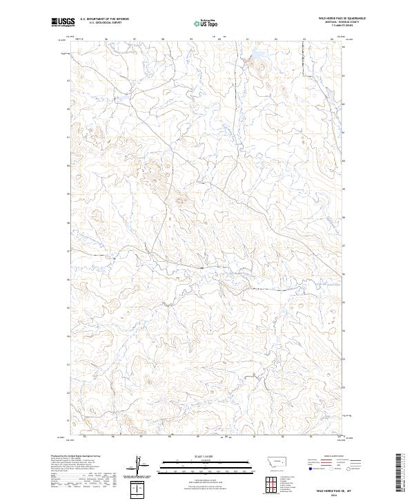 USGS Topographic Map – Wild Horse Pass SE