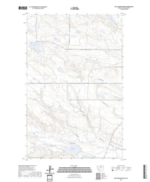 USGS Topographic Map – Wild Horse Reservoir