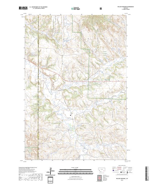 USGS Topographic Map – Willow Crossing