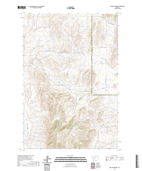USGS Topographic Map – Willow Springs