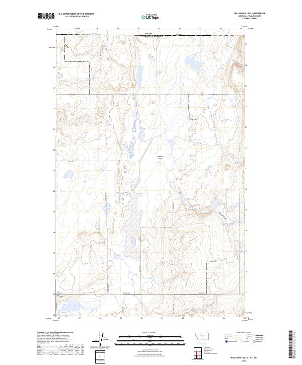 USGS Topographic Map – Willshaw Flats