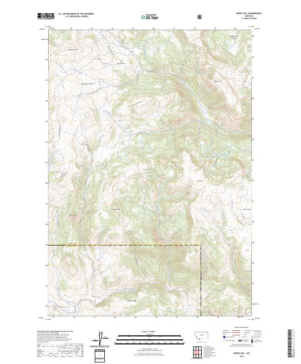 USGS Topographic Map – Windy Hill
