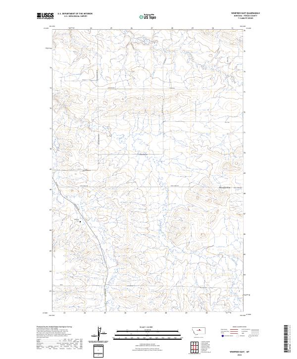 USGS Topographic Map – Winifred East
