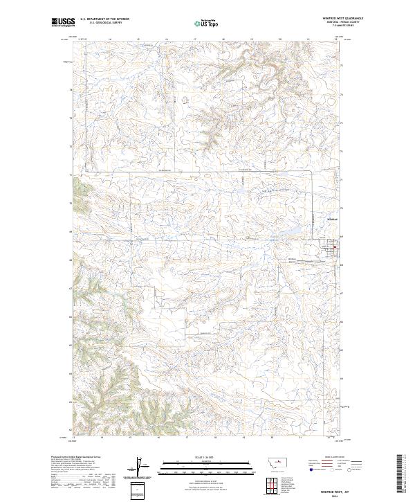 USGS Topographic Map – Winifred West