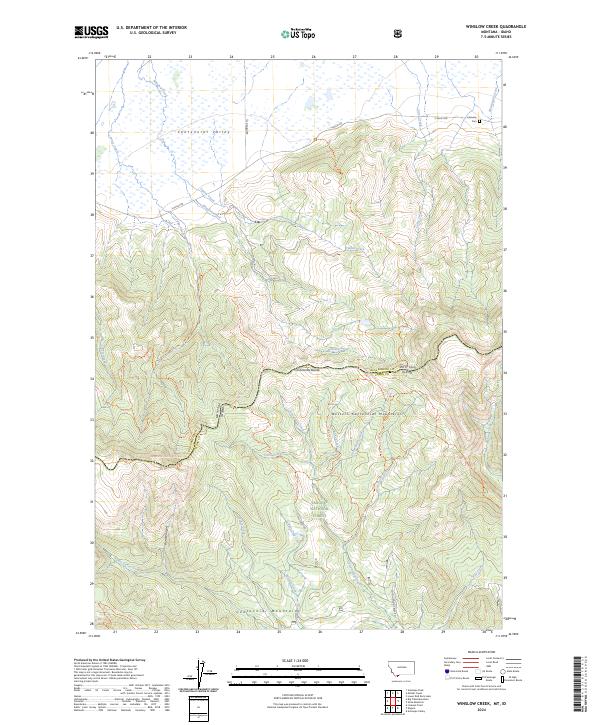 USGS Topographic Map – Winslow Creek