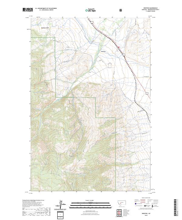 USGS Topographic Map – Winston
